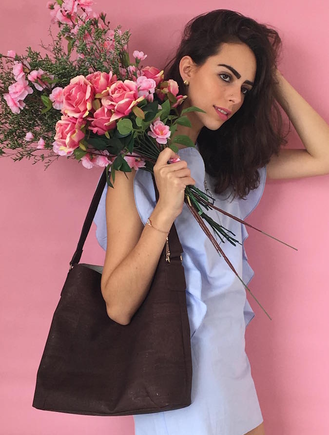 Follow your path to the stars - woven Cork bag - Image 2