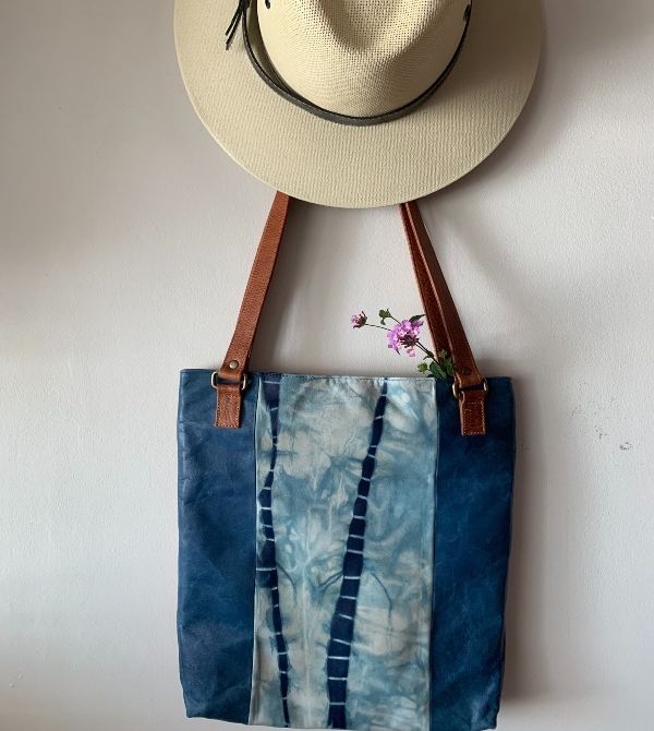 Blue Leather Bag