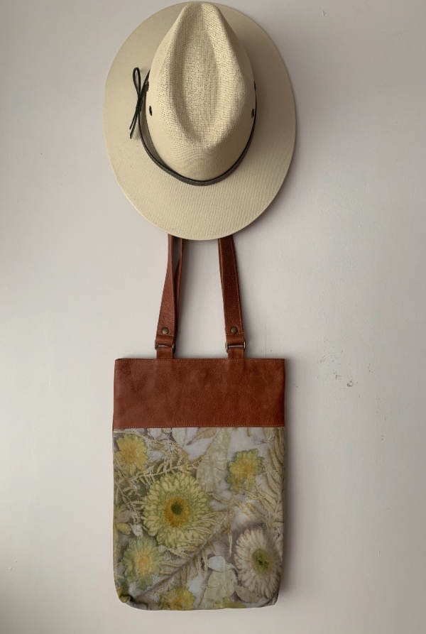 Flower Child 1- ecoprint bag - Image 3