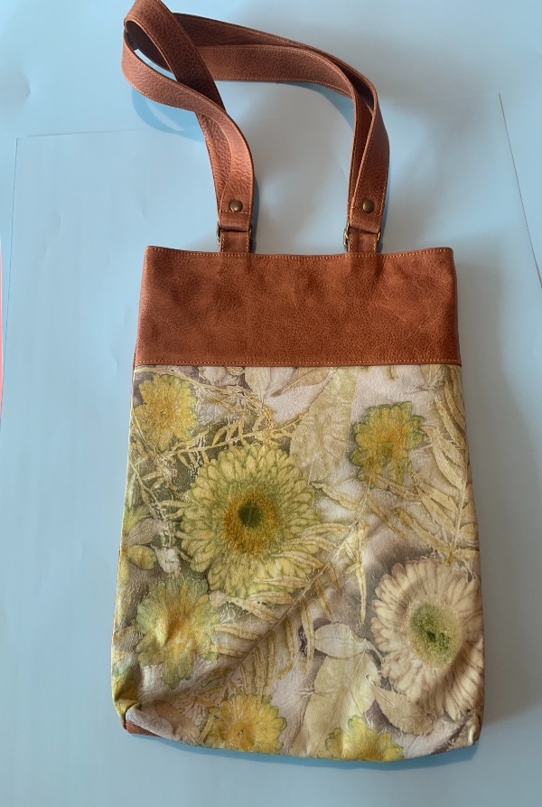 Flower Child 1- ecoprint bag