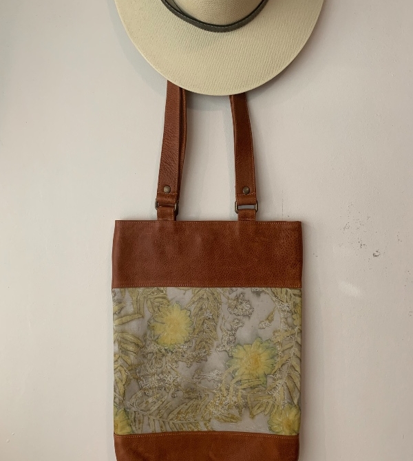 Flower child 2- ecoprint bag