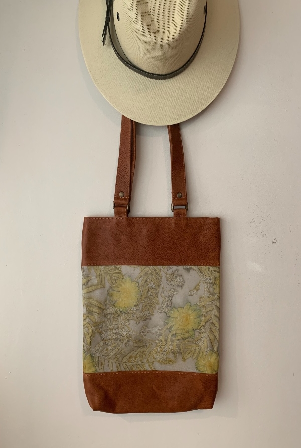Flower child 2- ecoprint bag