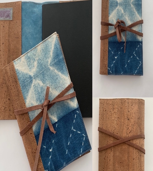 Indigo notebook- Cork