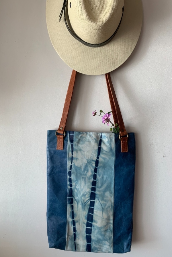 Blue Leather Bag - Image 3